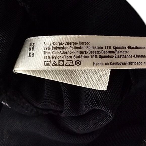 Free People Movement Ace Layered Sports Bra, Mesh, Heathered Grey Black, Small - Picture 3 of 7